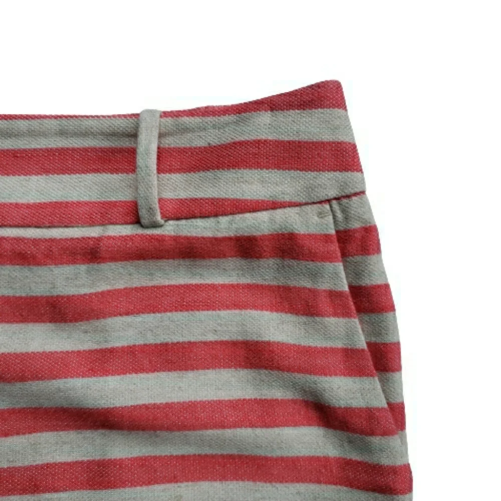LOFT Riviera Striped Linen Blend Shorts
